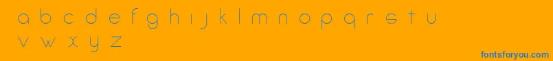 Шрифт AmorinoBeta – синие шрифты на оранжевом фоне