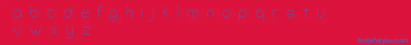 AmorinoBeta Font – Blue Fonts on Red Background