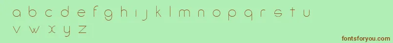 AmorinoBeta Font – Brown Fonts on Green Background