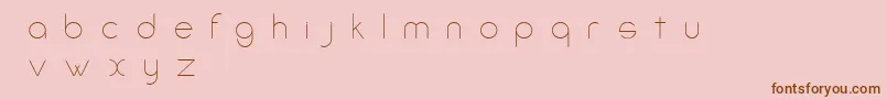 fuente AmorinoBeta – Fuentes Marrones Sobre Fondo Rosa