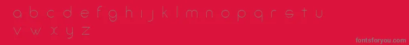 AmorinoBeta Font – Gray Fonts on Red Background