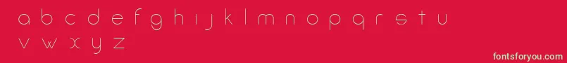 AmorinoBeta Font – Green Fonts on Red Background