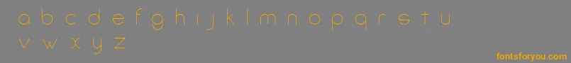 AmorinoBeta-Schriftart – Orangefarbene Schriften auf grauem Hintergrund