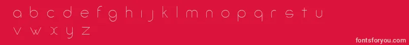 AmorinoBeta Font – Pink Fonts on Red Background
