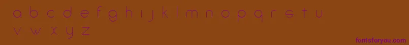AmorinoBeta Font – Purple Fonts on Brown Background