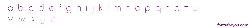 AmorinoBeta-Schriftart – Violette Schriften auf weißem Hintergrund
