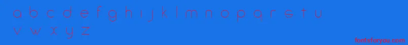 AmorinoBeta Font – Red Fonts on Blue Background
