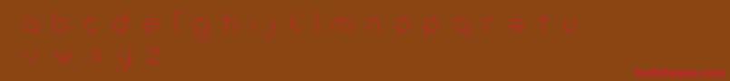 AmorinoBeta Font – Red Fonts on Brown Background