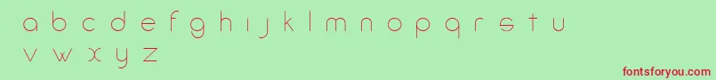 AmorinoBeta Font – Red Fonts on Green Background