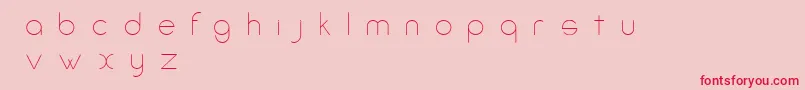 AmorinoBeta Font – Red Fonts on Pink Background