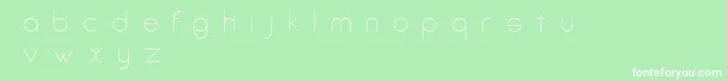 フォントAmorinoBeta – 緑の背景に白い文字