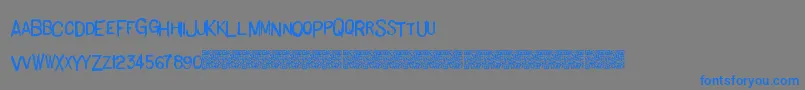 fuente Basichand – Fuentes Azules Sobre Fondo Gris
