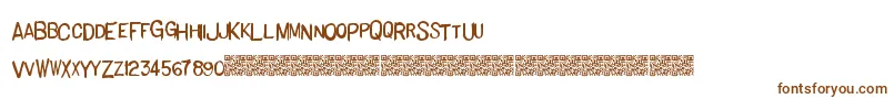 Шрифт Basichand – коричневые шрифты на белом фоне