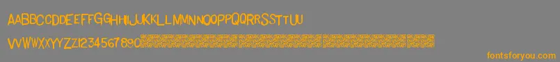 fuente Basichand – Fuentes Naranjas Sobre Fondo Gris