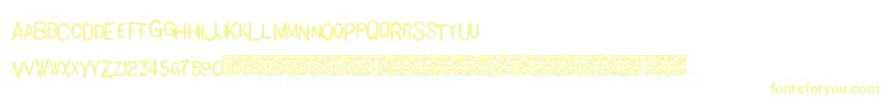Шрифт Basichand – жёлтые шрифты