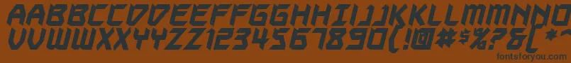 AutodestructBbBold Font – Black Fonts on Brown Background