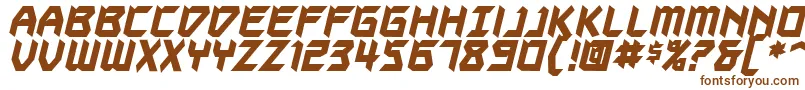 AutodestructBbBold Font – Brown Fonts on White Background