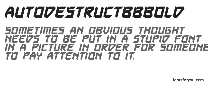 AutodestructBbBold フォントのレビュー