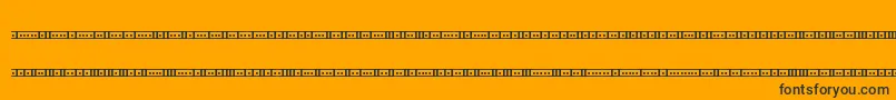 BinaryX01sBrk Font – Black Fonts on Orange Background