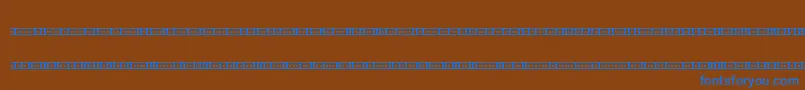 BinaryX01sBrk Font – Blue Fonts on Brown Background