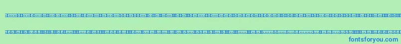 BinaryX01sBrk Font – Blue Fonts on Green Background