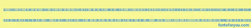 BinaryX01sBrk Font – Blue Fonts on Yellow Background