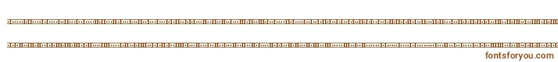 Czcionka BinaryX01sBrk – brązowe czcionki na białym tle