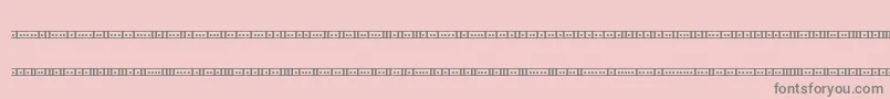 BinaryX01sBrk Font – Gray Fonts on Pink Background