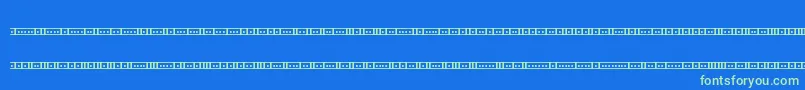 BinaryX01sBrk Font – Green Fonts on Blue Background