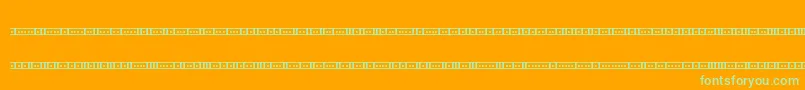 BinaryX01sBrk Font – Green Fonts on Orange Background