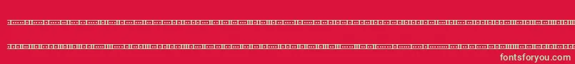 BinaryX01sBrk Font – Green Fonts on Red Background