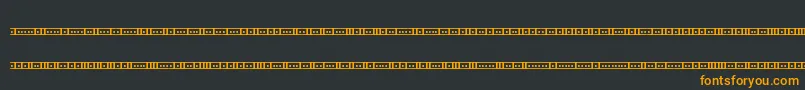 BinaryX01sBrk Font – Orange Fonts on Black Background