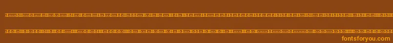 BinaryX01sBrk Font – Orange Fonts on Brown Background