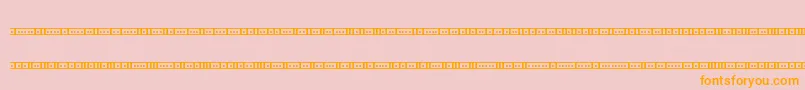 BinaryX01sBrk Font – Orange Fonts on Pink Background