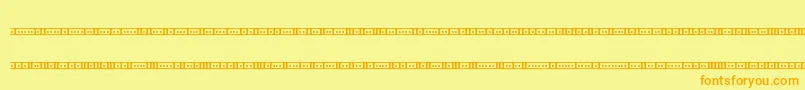 BinaryX01sBrk Font – Orange Fonts on Yellow Background