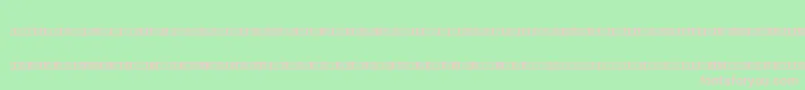 BinaryX01sBrk-fontti – vaaleanpunaiset fontit vihreällä taustalla