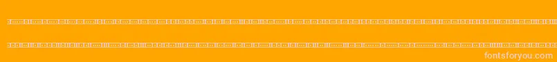 Шрифт BinaryX01sBrk – розовые шрифты на оранжевом фоне