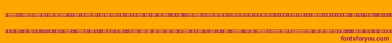BinaryX01sBrk Font – Purple Fonts on Orange Background