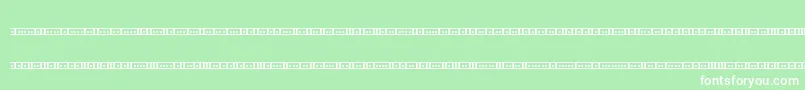 BinaryX01sBrk Font – White Fonts on Green Background