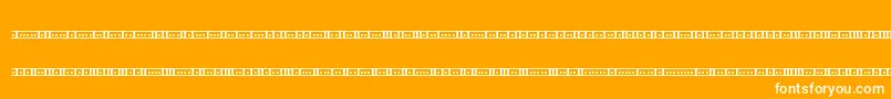 BinaryX01sBrk Font – White Fonts on Orange Background