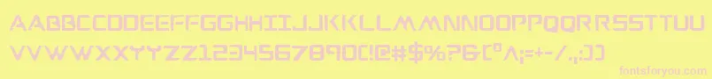 Wareaglec Font – Pink Fonts on Yellow Background