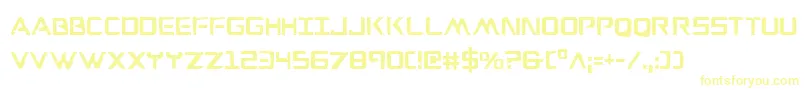 Wareaglec Font – Yellow Fonts on White Background