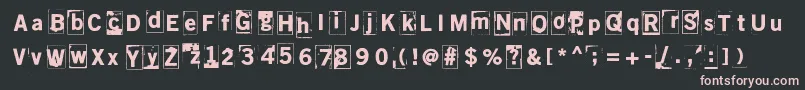 Sitruunahyeena Font – Pink Fonts on Black Background
