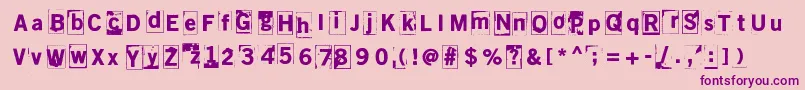 Sitruunahyeena Font – Purple Fonts on Pink Background