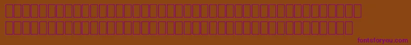 Шрифт WpCyrillica – фиолетовые шрифты на коричневом фоне