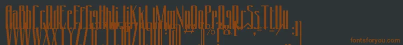 Conydecor Font – Brown Fonts on Black Background