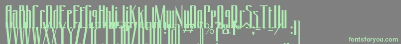 Шрифт Conydecor – зелёные шрифты на сером фоне