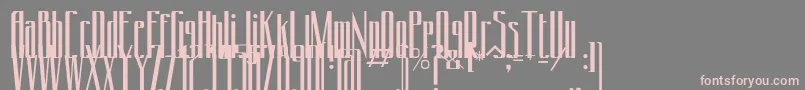 フォントConydecor – 灰色の背景にピンクのフォント