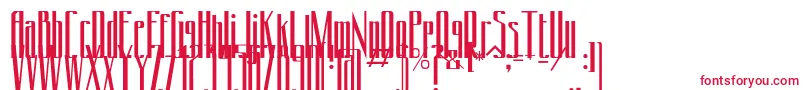 フォントConydecor – 赤い文字