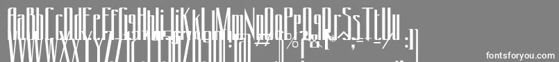 フォントConydecor – 灰色の背景に白い文字